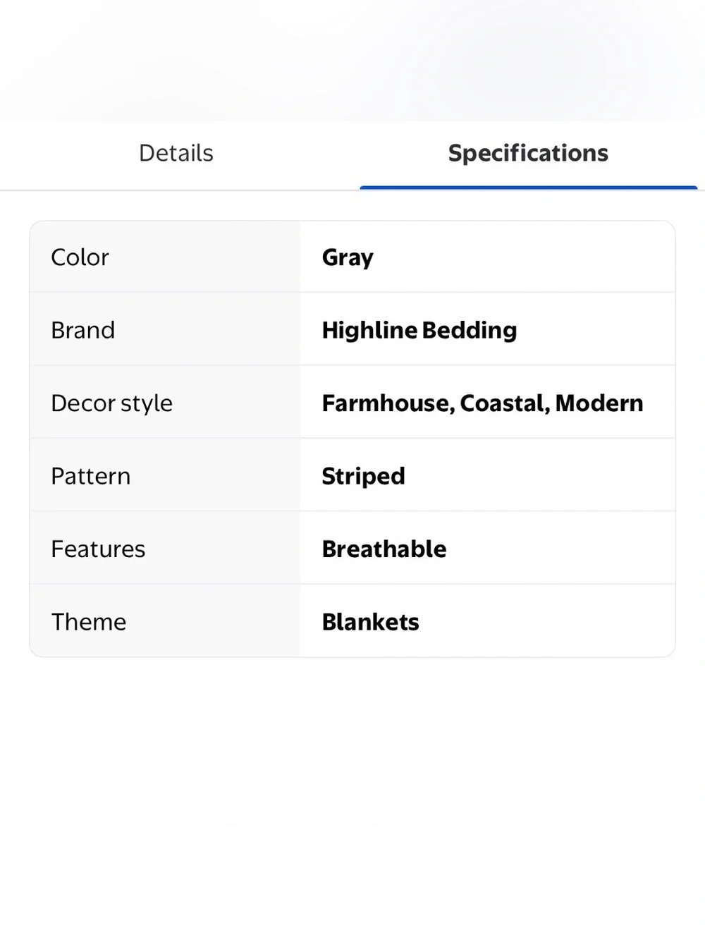Pin Stripe Throw Blanket - Gray
